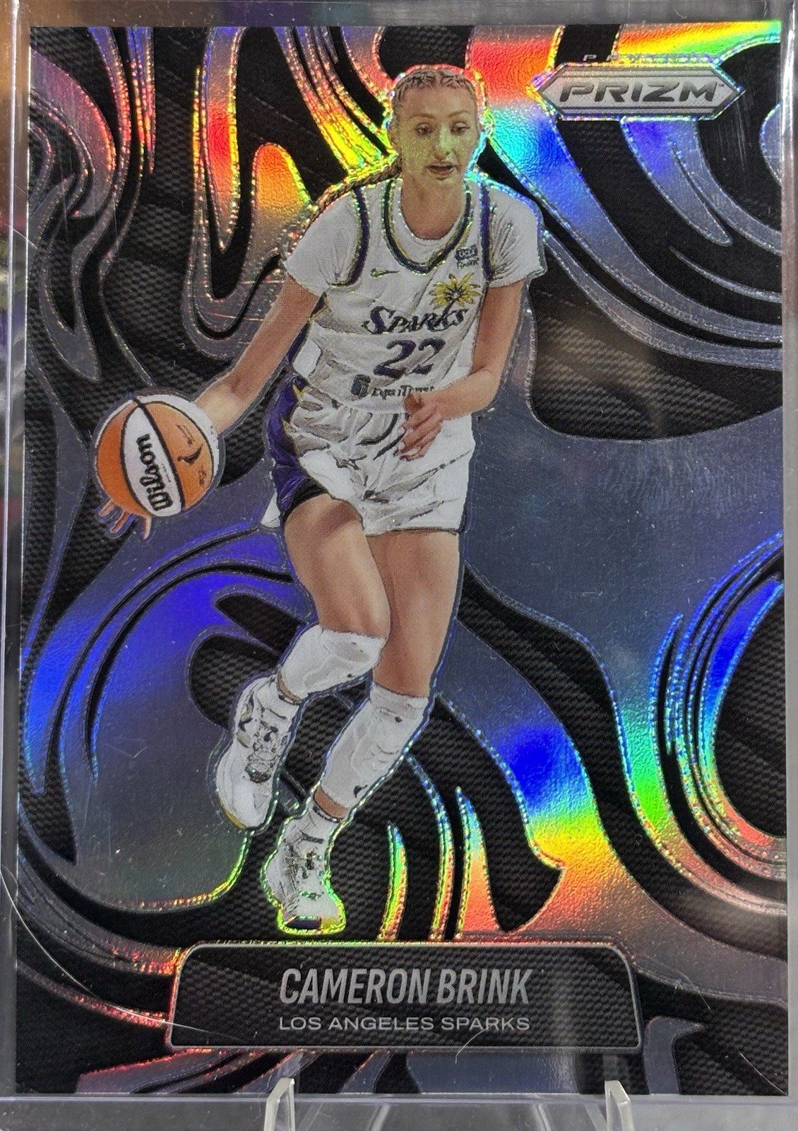 2025 Panini Prizm WNBA #3 - Cameron Brink Abstract Prizm Case Hit SSP