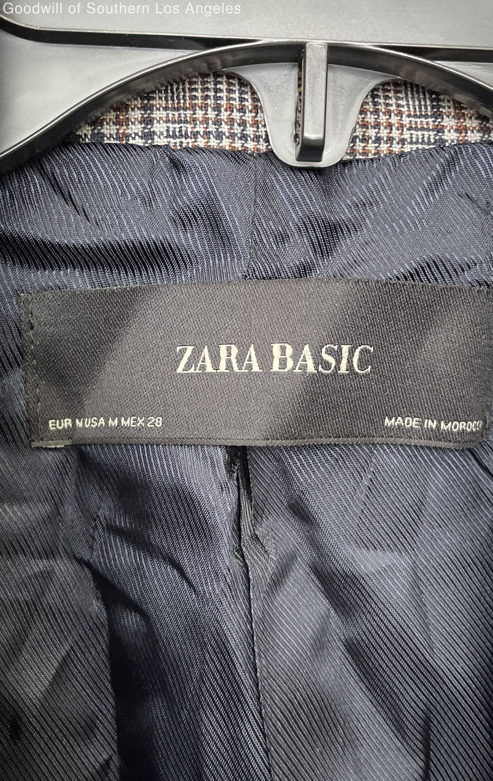 ZARA BASIC Wool Blend Plaid Oversized Double Brea… - image 2