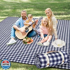 G GOOD GAIN Picnic Blankets Outdoor Extra Large - 80"x80" Portable Waterproof