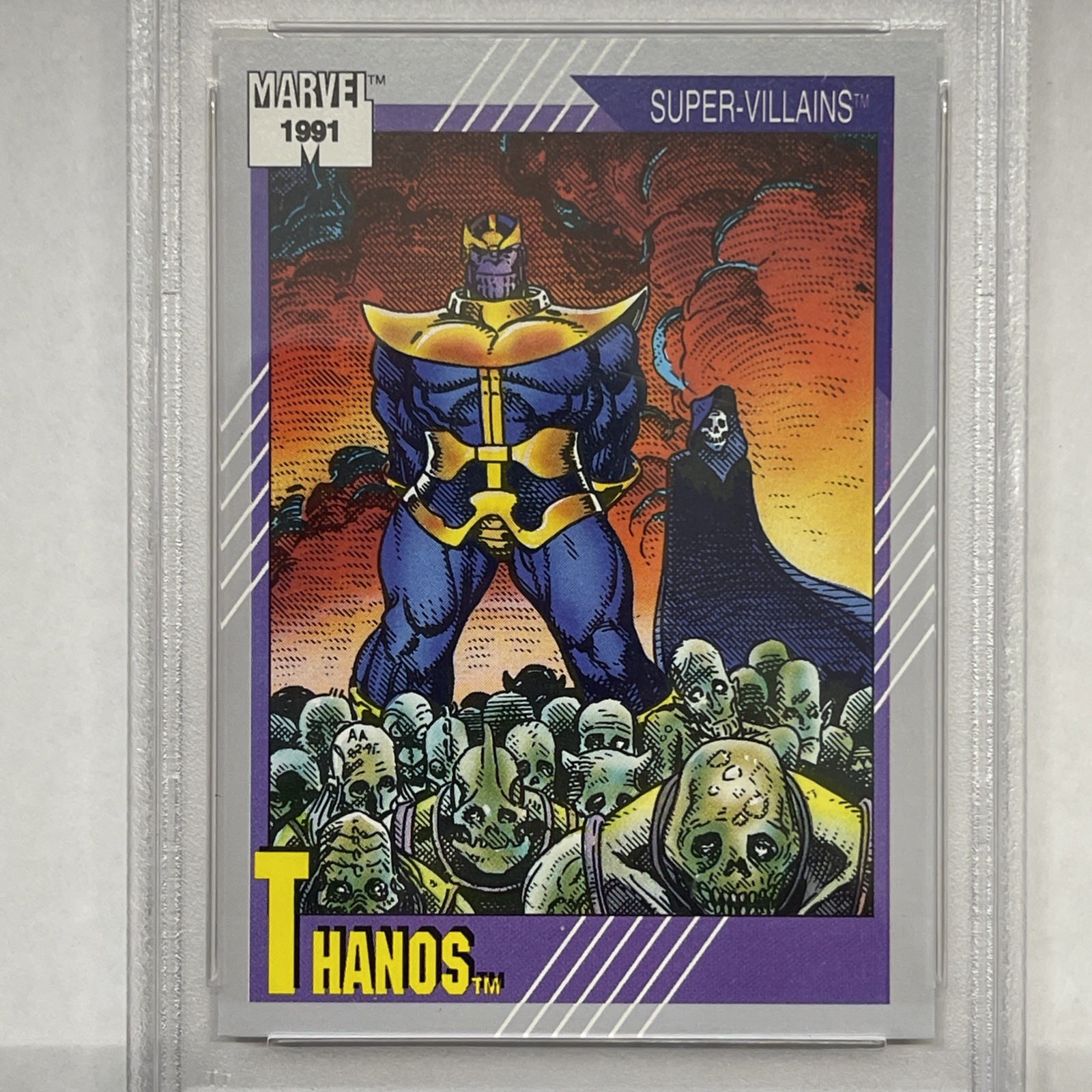 PSA 8 1991 Marvel Universe #85 Thanos view 4