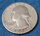 1951 Washington Quarter - 90% SILVER