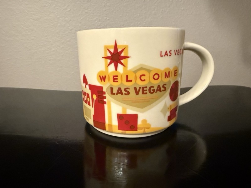 Starbucks Las Vegas You Are Here Collection Ceramic Coffee Mug 14oz Great Gift!