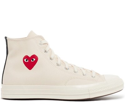 COMME DES GARCONS PLAY x CONVERSE CHUCK 70 HI SNEAKERS HERREN SCHUHE A08800C