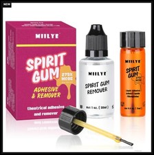 Spirit Gum Adhesive and Remover 15ml Strong Hold Sensitive Skin Cosplay Wig