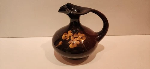 Vintage Antique Weller Louwelsa Art Pottery Brown Vase Gloss Glaze 527