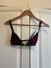 Hanky Panky Velvet Lace Bralette Adjustable S...