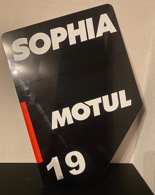 LMP2 Sophia Flörsch 2022 Heckspoiler-Endplatte 1:1 Nachbildung