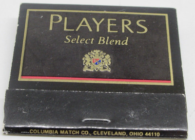 Players Select Blend Cigarettes Kings and 100's FULL Matchbook