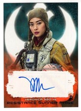 Star Wars Last Jedi Red [99] Autogrammkarte Veronica Ngo als Paige Tico