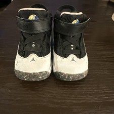 Jordan 6 Rings Shoes Toddler 5C Black White Basketball Casual DV3179-100