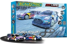 Scalextric Puma Rally1 WRC Hot Laps 1:32 Slot Car Race Set - Over 17' - C1452