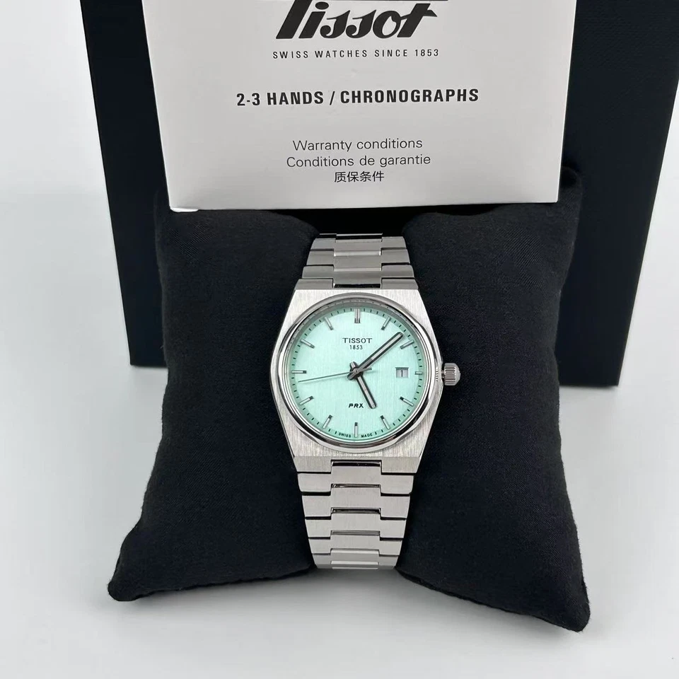 Tissot PRX Light Green Dial Women’s Men's Quartz Watch 35mm T137.210.11.091.00 - Image 2 of 4