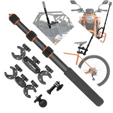 Motorcycle Camera Mount Kit with 43" Invisible Selfie Stick Compatible with I...