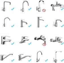 2PCS 360 Degree Swivel Faucet Aerator Deluxe Water Saving Faucet Sprayer Wate...