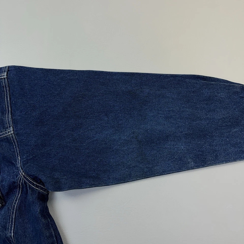 Chaqueta de mezclilla cruda vintage Koman Jean 2000 para hombre XL azul hip hop ropa de calle Y2K Foto 4 de 4