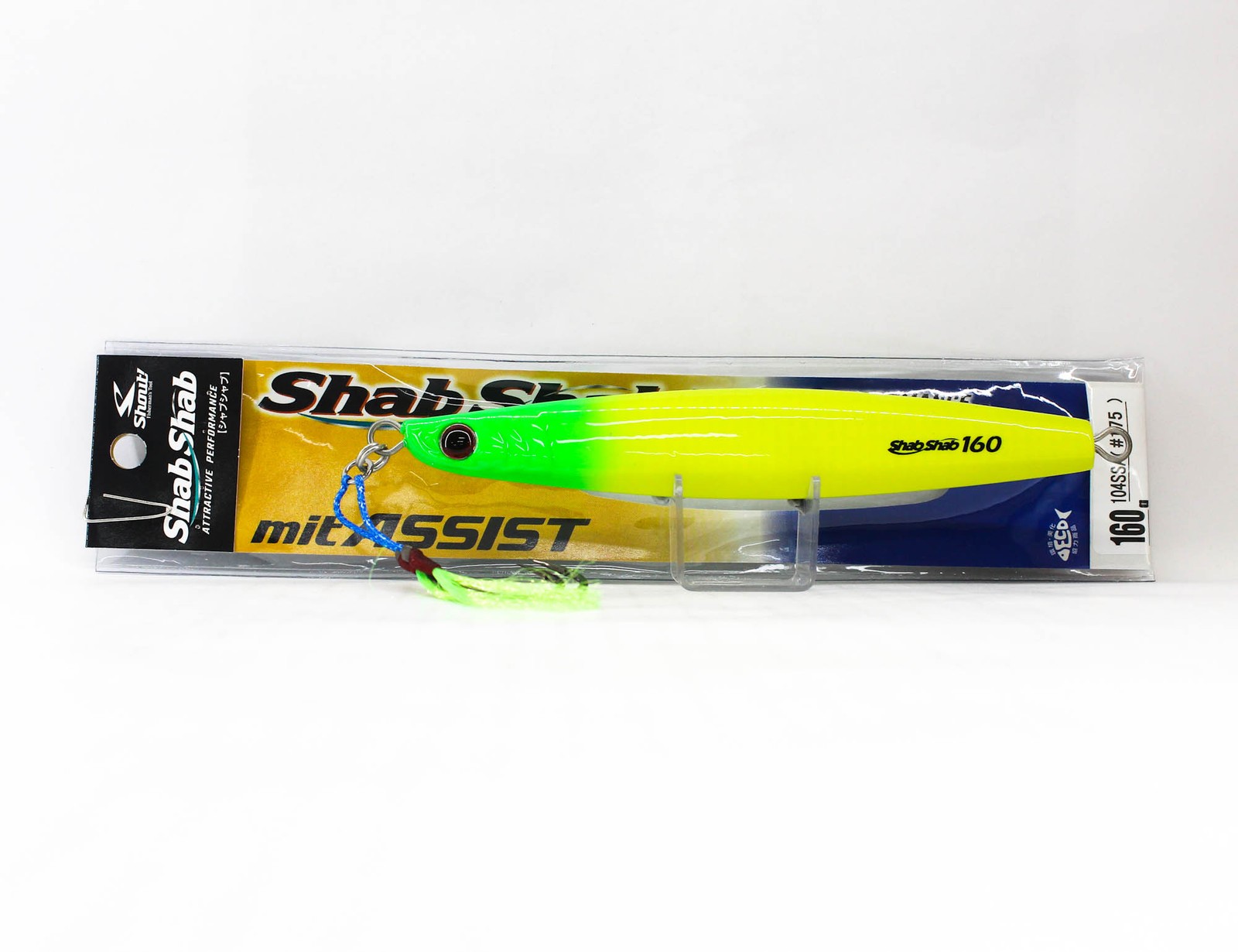 Shout 104-SSA Metal Jig Shab Shab Mit Assist 160 grams 175 (6211)