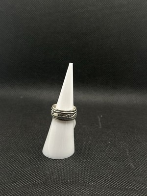 ''Life, Growth, Transformation & Change'' Water Wave Spinner Sterling Silver Ring