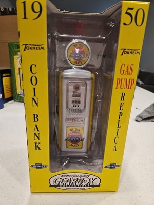 Tokheim Gearbox Die Cast Chevrolet Chevy Gas Pump Coin Bank Limited Edition