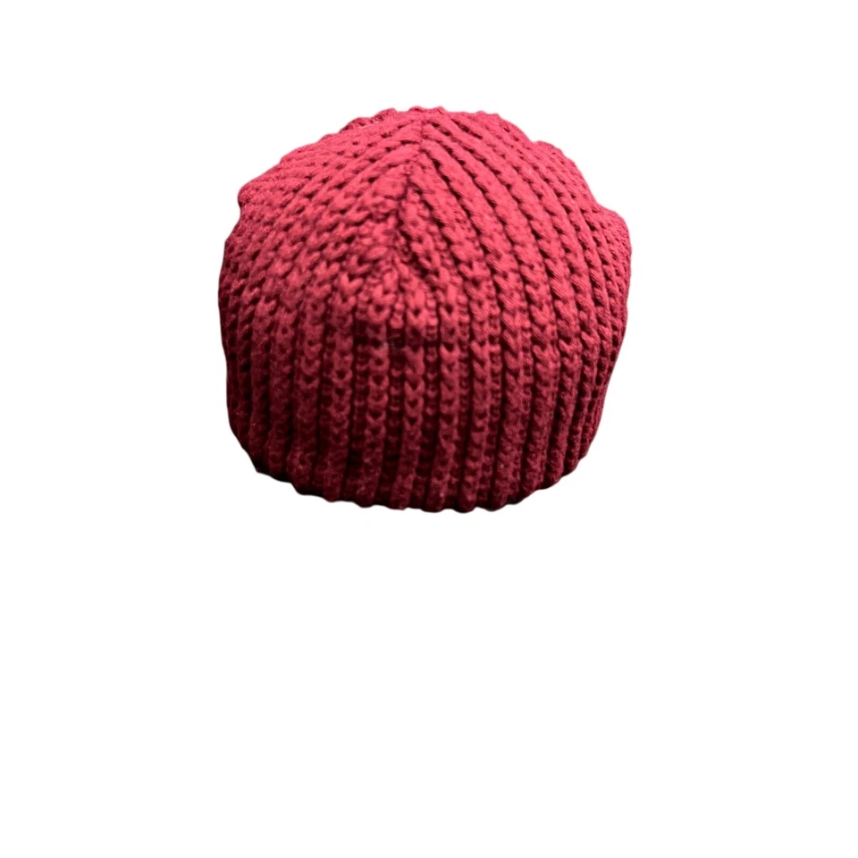 Sombrero patinador vintage Y2K Freshjive rojo acrílico/poliéster tejido ala - rojo oscuro Foto 3 de 4