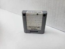 Gray MEMORY CARD  for NINTENDO 64 N64 WORKS PERFECTLY TESTED #C25