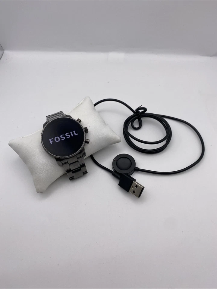 Fossil Q Explorist HR Gen 4 Smartwatch in rare Gun Metal (DW6F1) - Image 2 of 4