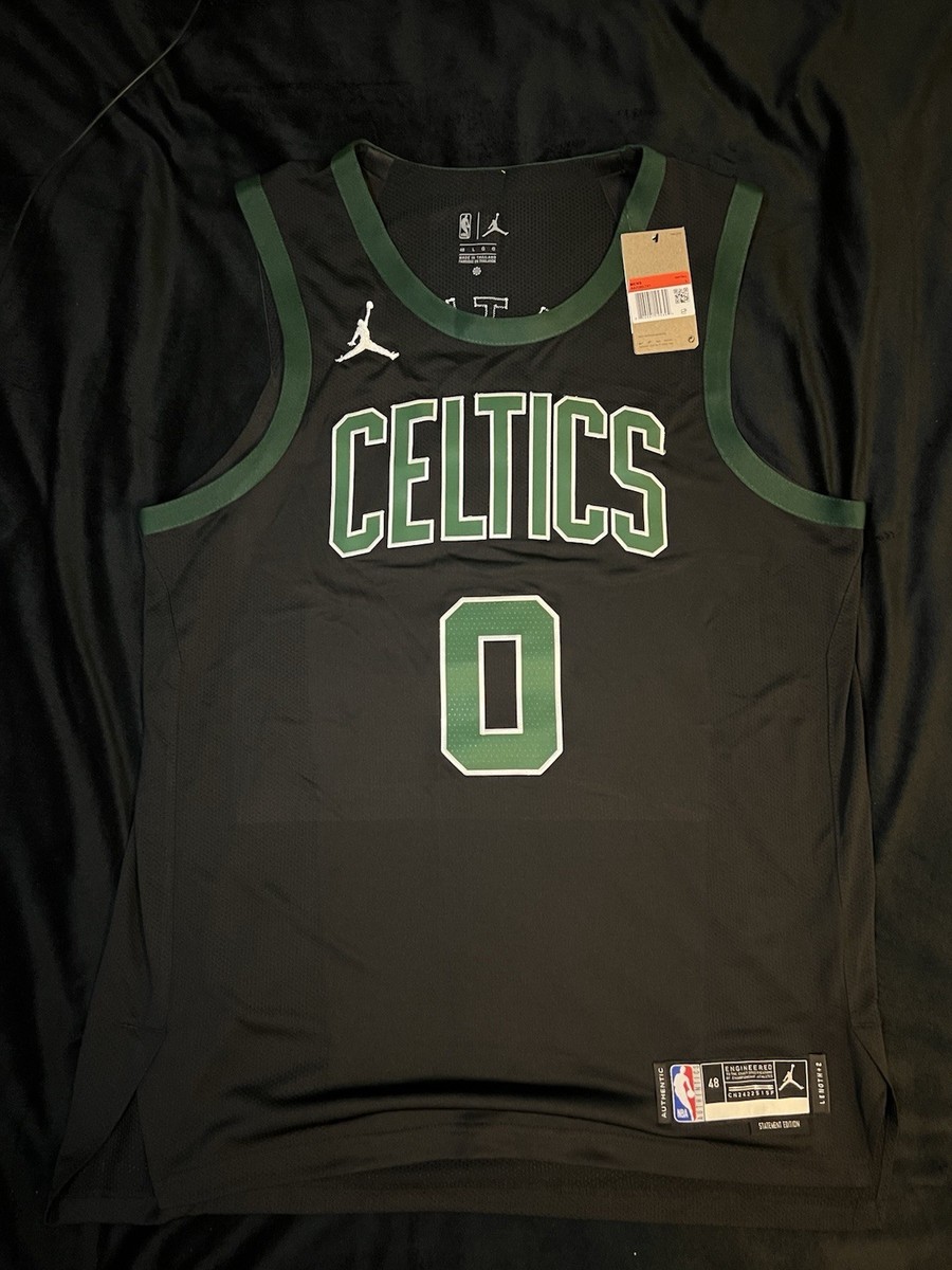 NBA Boston Celtics Tatum 0 ユニフォーム Jordan Boston Celtics Jayson Tatum #0 Jersey Size 48 Black Green
