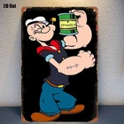 Popeye the Sailorman Vintage Tin Metal Signs Home Décor 8x12 Retro Popeye the Sa