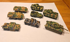 8 Micro Machines Military Vehicle Lot Tanks Armored Trucks Camouflage
