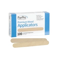 ForPro Premium Wood Applicators 100 Count Large Waxing Sticks 6 Inch Long