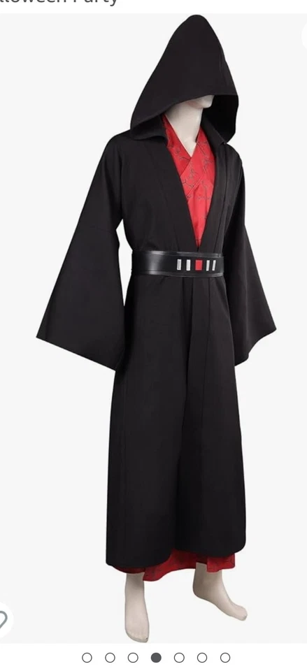 Disfraz Emperador Palpatine/Darth Siduous Cosplay Capa con Capucha Capa Nuevo Foto 4 de 4