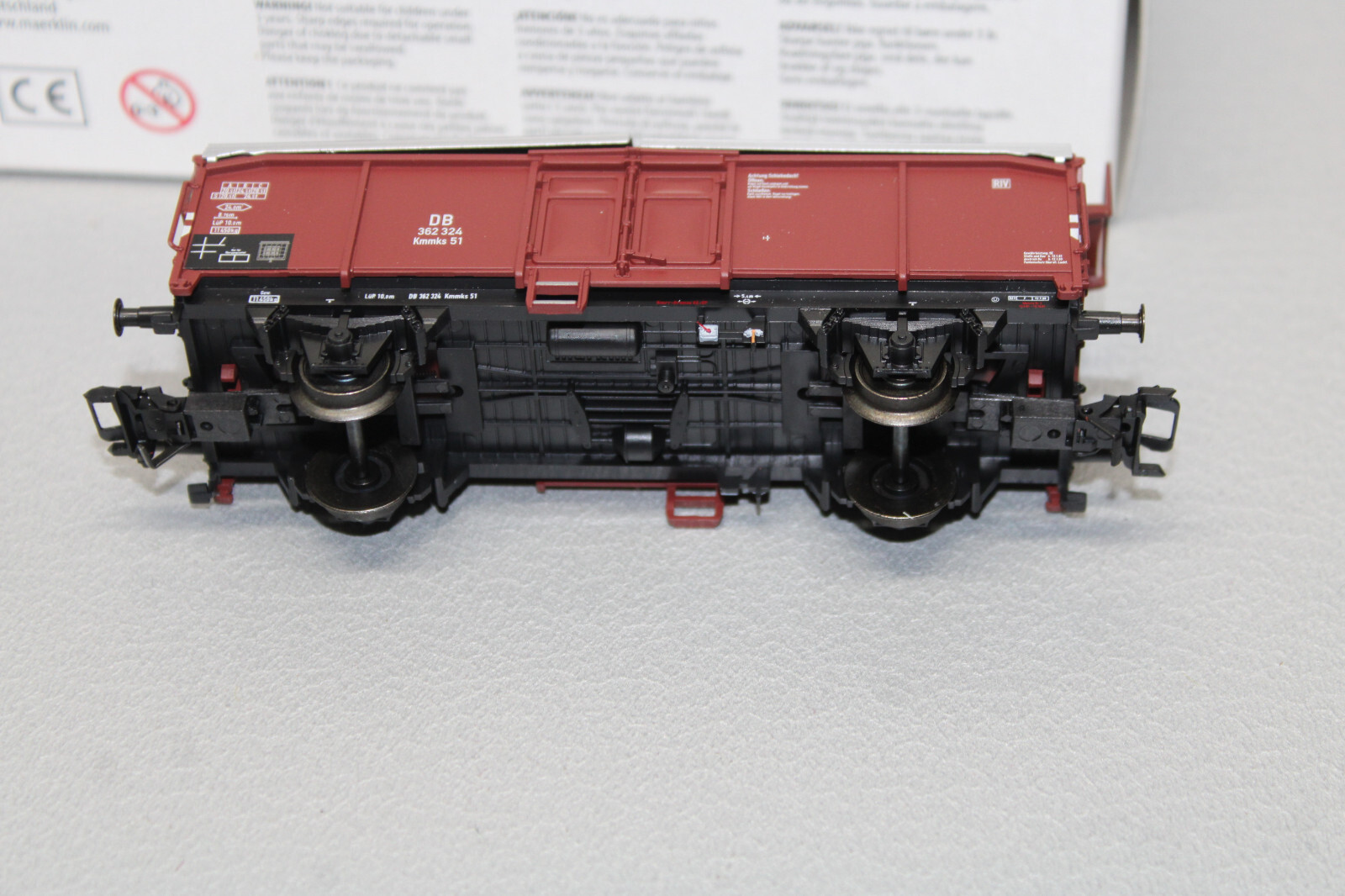 Märklin 00765-04 2-Axle Sliding Roof Vehicle Kmmks51 DB H0 Scale Original Packaging