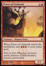 Magic the Gathering MTG Priest of Urabrask (90) New Phyrexia   LP