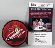 THOMAS CHABOT SIGNED OTTAWA SENATORS REVERSE RETRO Puck AUTOGRAPHED RARE JSA COA