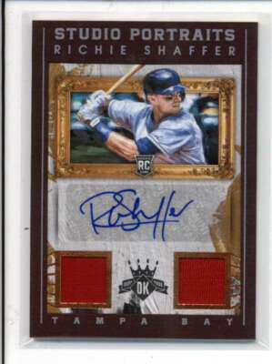 RICHIE SHAFFER 2016 DIAMOND KINGS STUDIO PORTRAITS ROOKIE JERSEY AUTO /99 AX9910