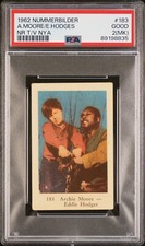 1961 Dutch Numbered Set 3 1962 Nummerbilder 183 Archie Moore PSA 2 MK RC Rookie