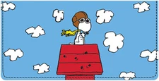 Snoopy Leather Checkbook Cover