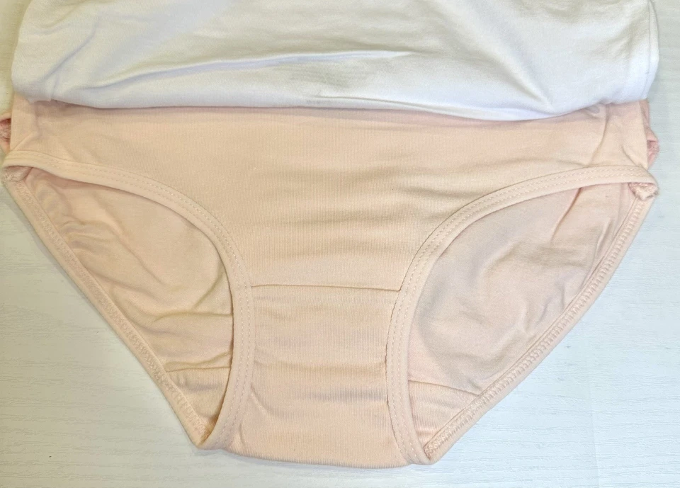 LAURA ASHLEY GIRLS 5-Pair Cotton Spandex Brief Underwear Panties Size M 7/8 - Image 2 of 4