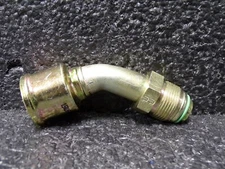 Parkrimp Permanent Male Tube-O - Swivel - 45° Elbow - Short Pilot, 15R26-10-10