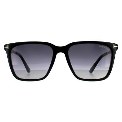 Tom Ford Sunglasses Garrett FT0862 01B Shiny Black Blue Grey