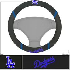 Los Angeles Dodgers  Steering Wheel Cover Universal Fit 14.5'-15.5'' Fanmat