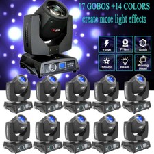 10Pcs 7R 230W DMX Zoom Sharpy Beam Moving Head Light Disco DJ Party Stage Light