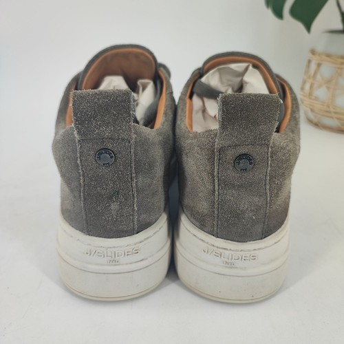 J Slides Women's Noca Gray Suede Platform Lace-Up Sneakers Size 6.5 - Picture 3 of 9