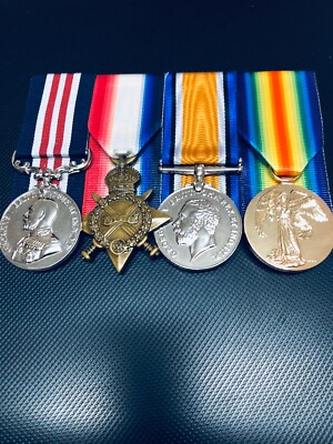WW1 Duo 1914-15 Star & Victory Medals 9th Devonshires Wounded Flanders