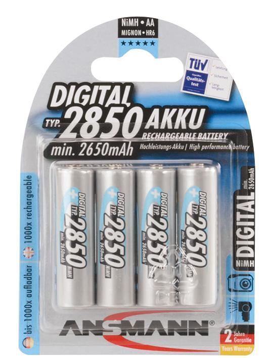 Thumbnail - Ansmann - Nimh Wiederaufladbare Aa-batterien 2850mah 4er Pack