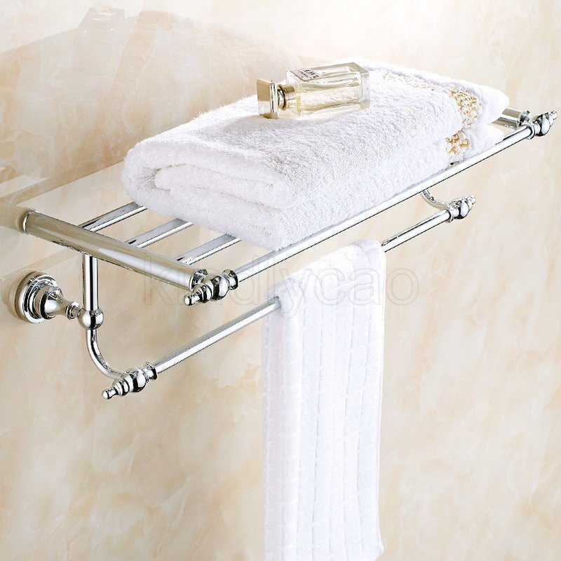 Rack Bathroom Hotel Rail Holder Storage Shelf