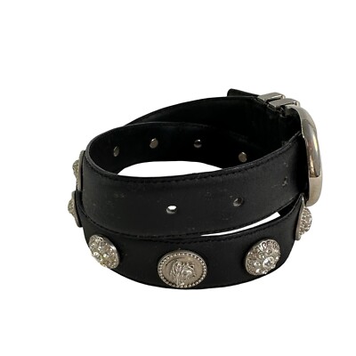 Vintage genuine GIANNI VERSACE crystal medusa rhinestone  display picture 2