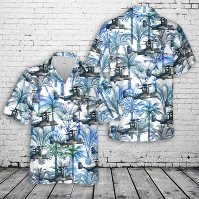 US Marine Corps MV 22 Osprey V 22 Fast Response Group Hawaiian Shirt