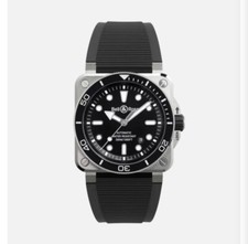 Brand New 2025 Bell & Ross BR-03 Diver Black Steel Complete BR03A-D-BL-ST/SRB