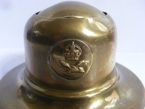 RARE RAF WW2 Capstan Inkwell 1930’s Tudor KINGS Crown World War 2 NOT Trench Art - Picture 12 of 16
