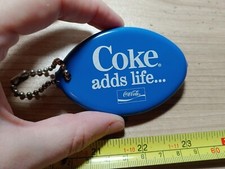 Vintage Coke Coca Cola Advertising Squeeze Wallet Keychain